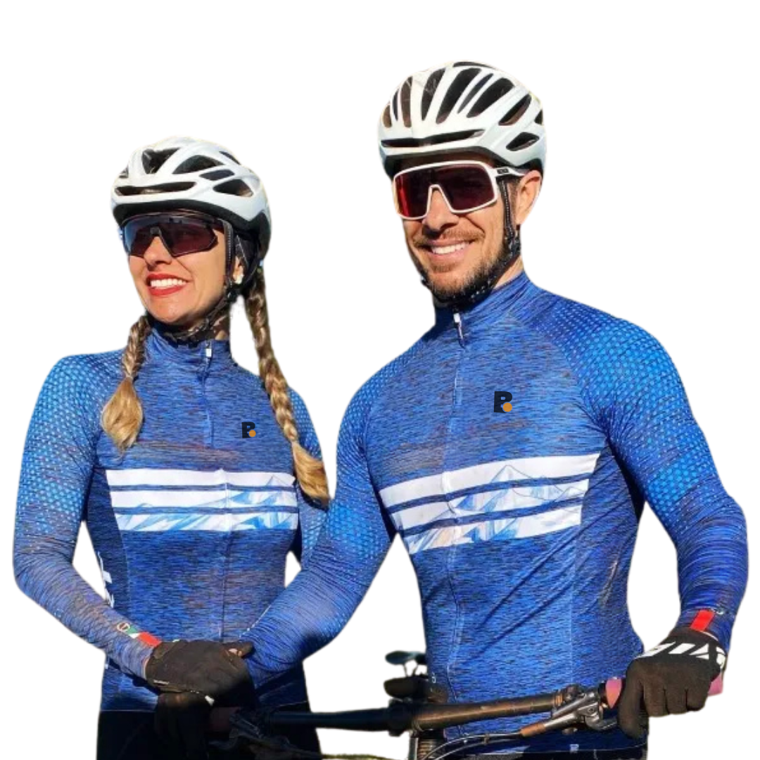 Camiseta Mangas Largas Azul