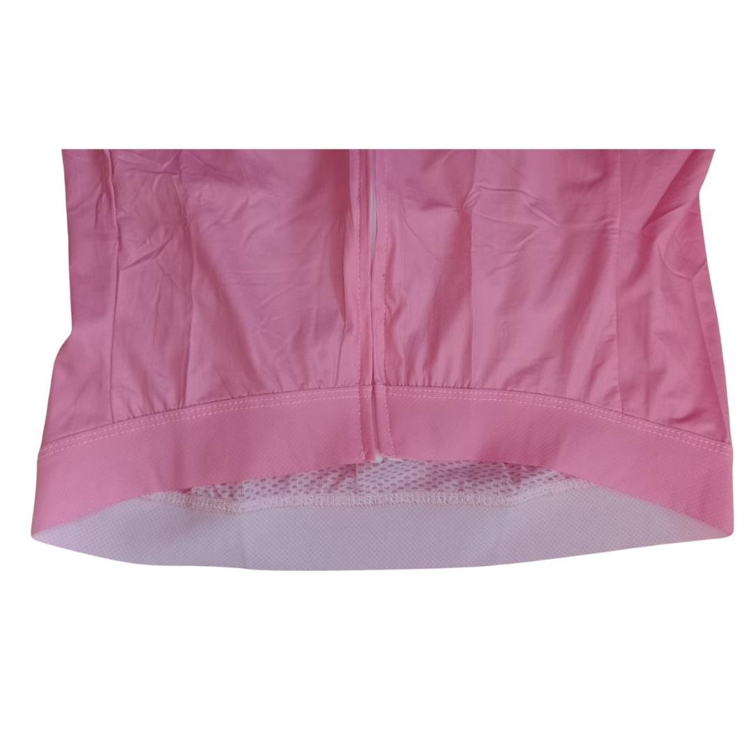 Camiseta De Ciclismo Lisa Rosa