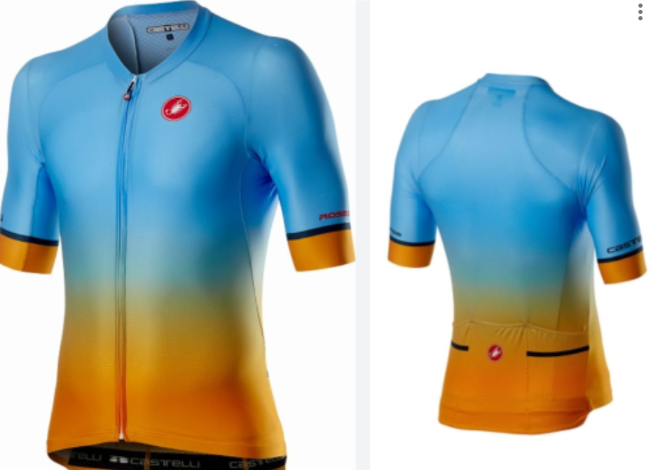 Conjunto corto Castelli naranja