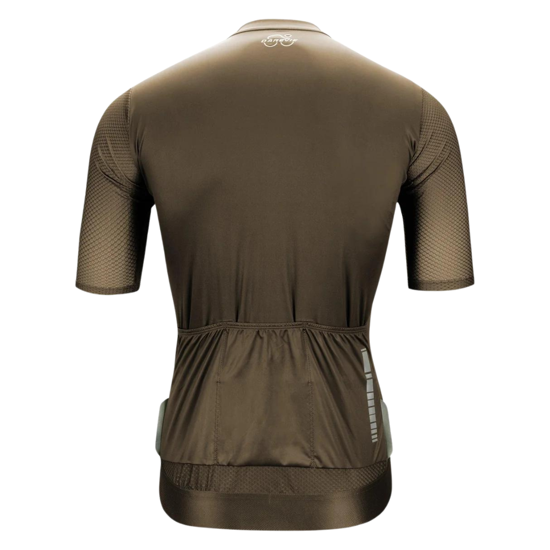 Camiseta De Ciclismo Lisa Marrón
