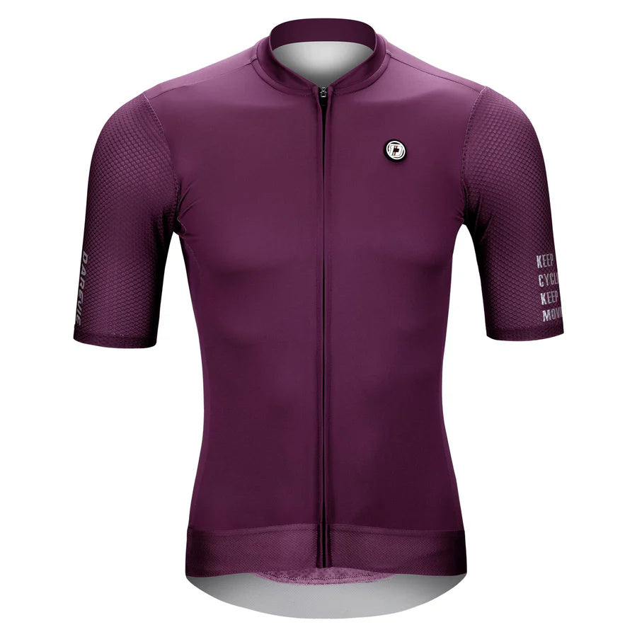 Camiseta De Ciclismo Lisa Morada