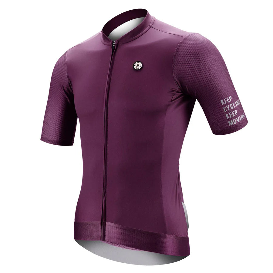 Camiseta De Ciclismo Lisa Morada
