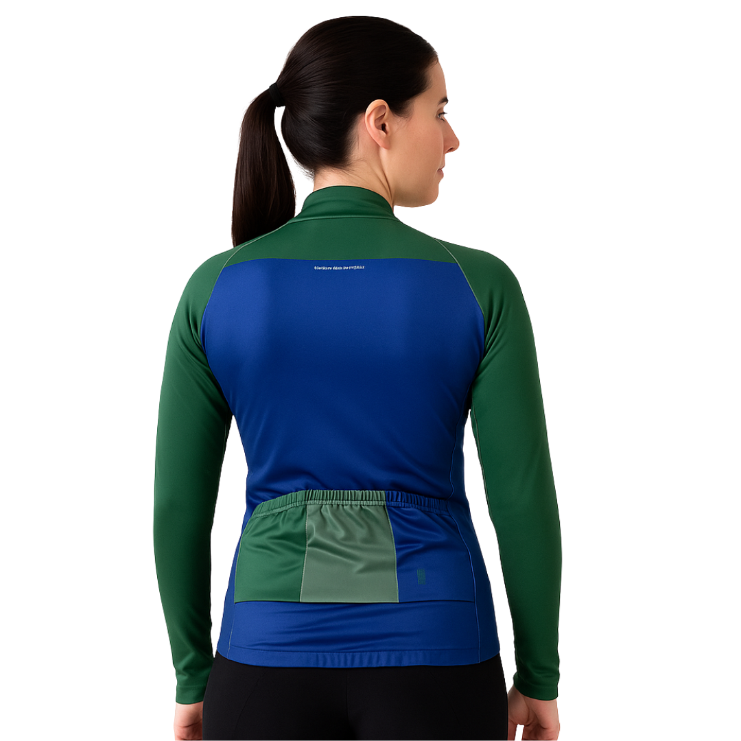 Campera térmica verde-azul