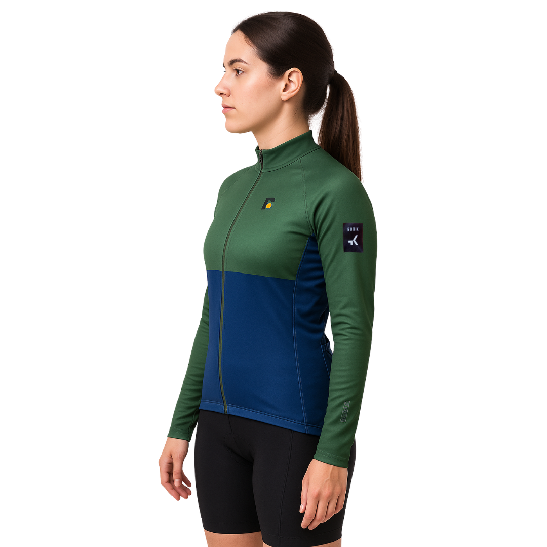 Campera térmica verde-azul