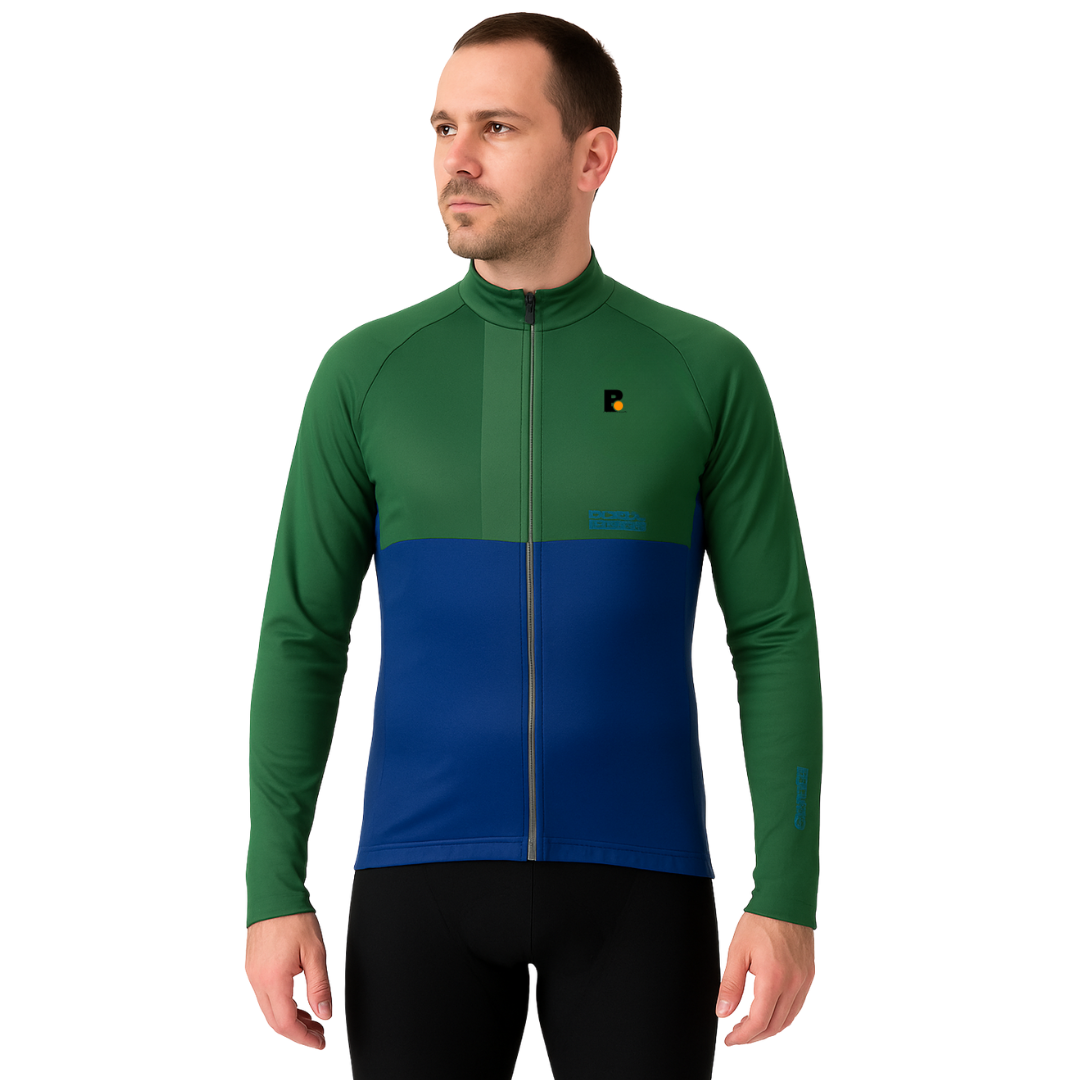 Campera térmica verde-azul