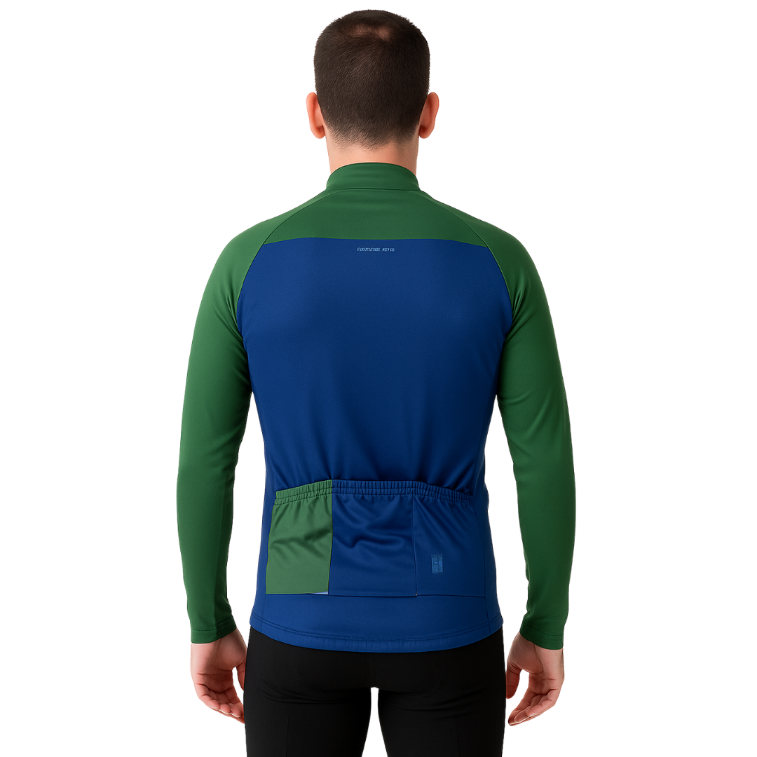 Campera térmica verde-azul