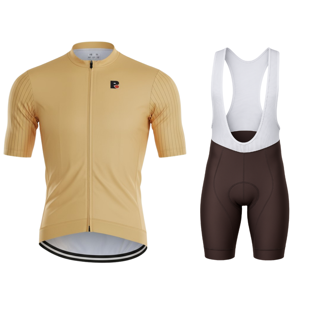 Conjunto amarillo con marron