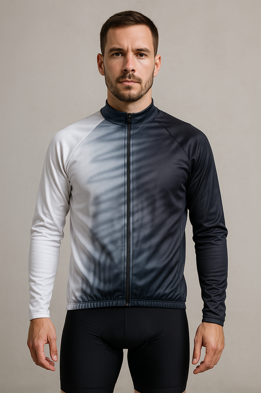 Campera Termica Blanca con Rayas Negras