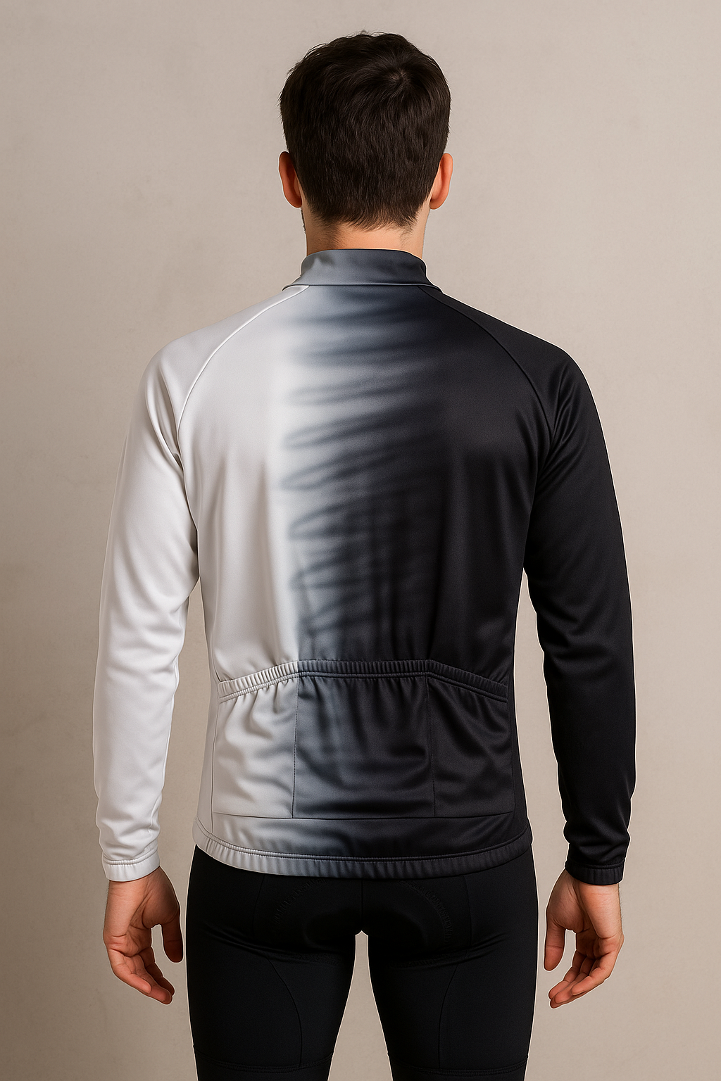 Campera Termica Blanca con Rayas Negras
