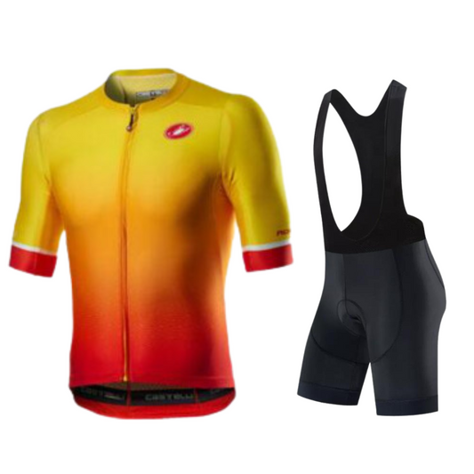 Conjunto corto Castelli rojo